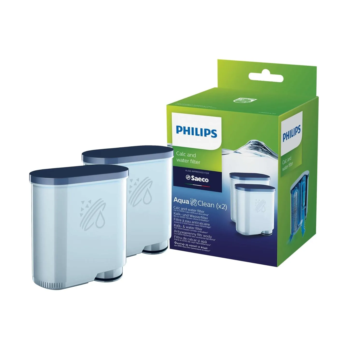 Philips Calc and Water filter CA6903/22 Same as CA6903/01 No descaling up to 5000 cups* / CA6903/22