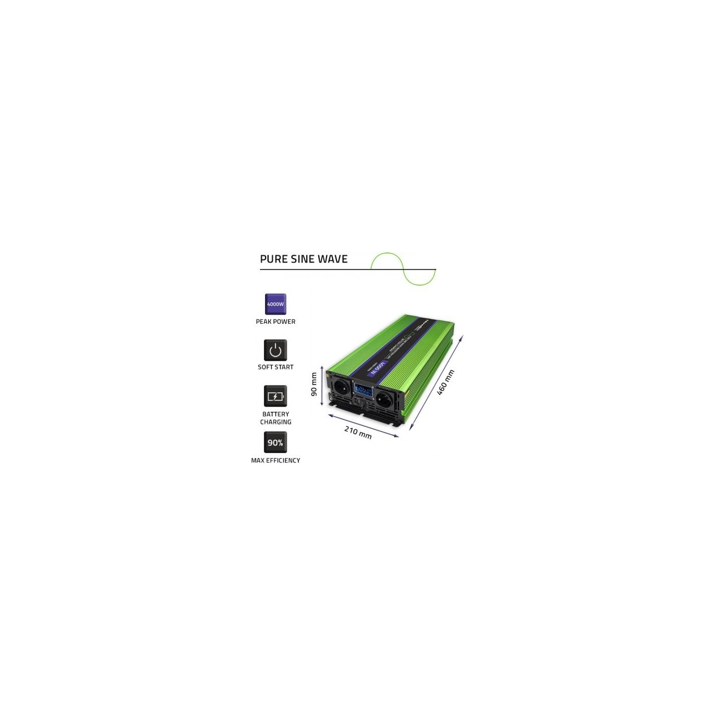 Qoltec 51943 Pure Sine Wave Inverter