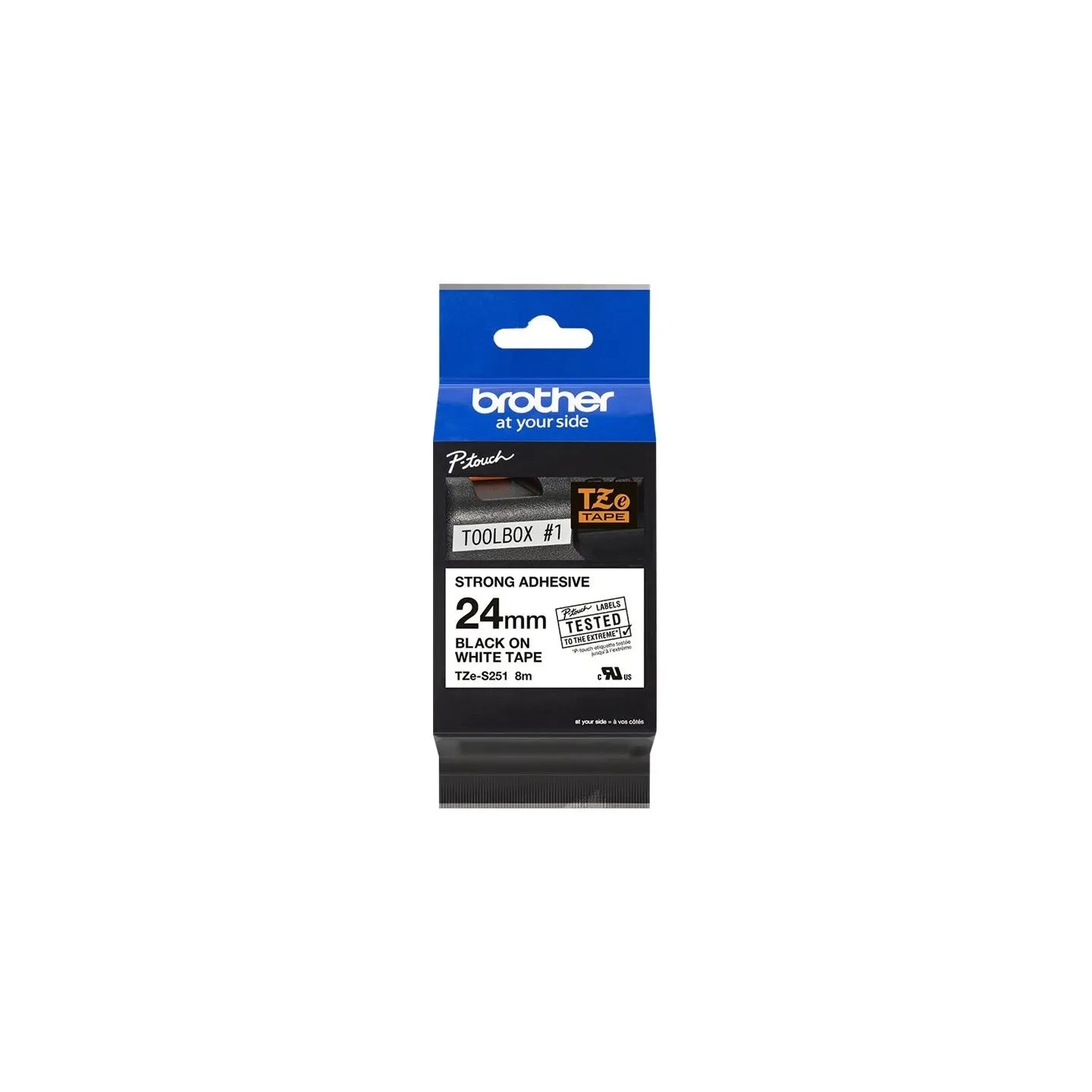 Brother TZES251 strong bk/wh 24mm 8m