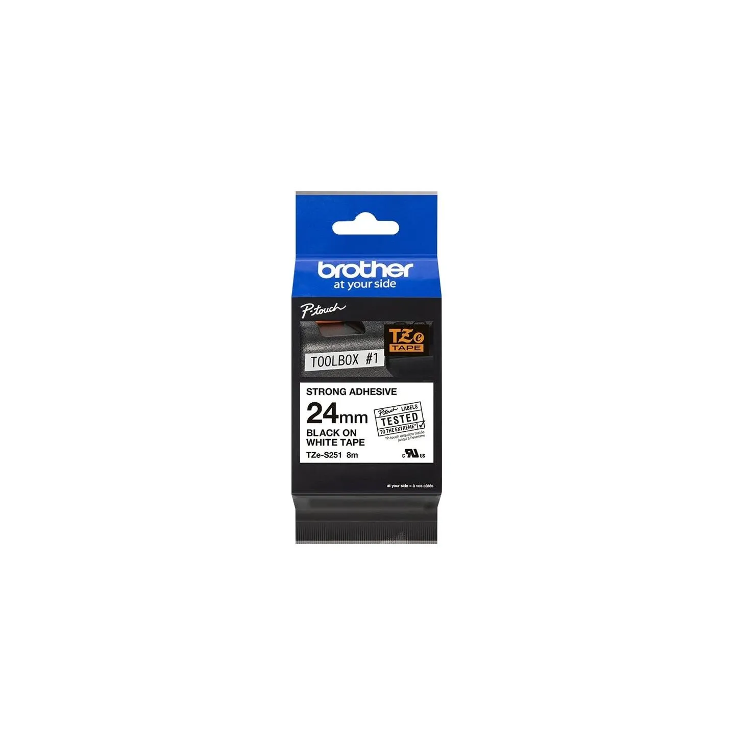 Brother TZES251 strong bk/wh 24mm 8m