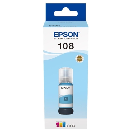 Epson 108 EcoTank | Ink Bottle | Light Cyan