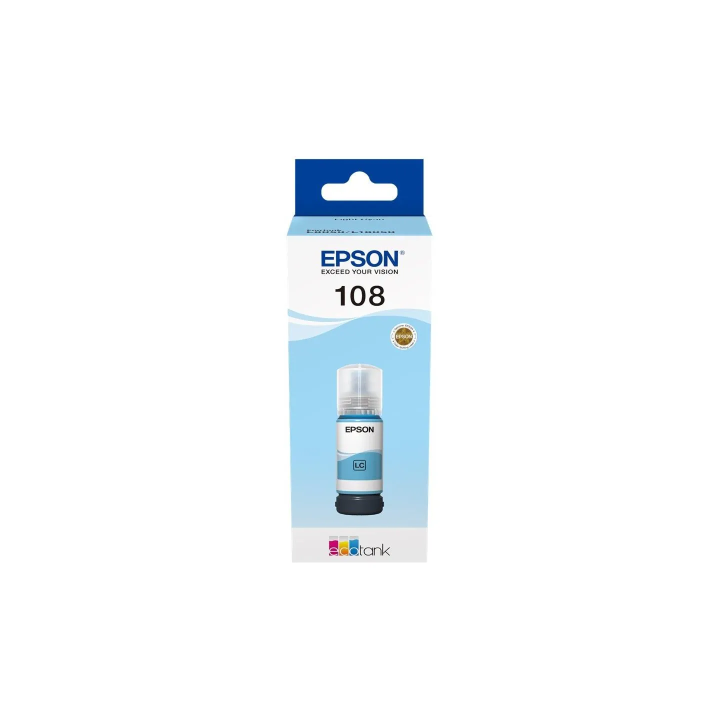 Epson 108 EcoTank | Ink Bottle | Light Cyan