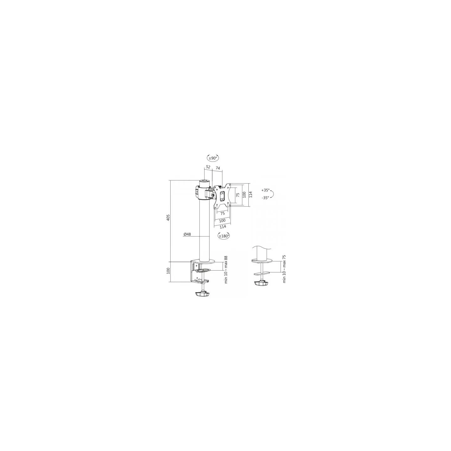 Logilink BP0103 Monitor mount 17-32inch