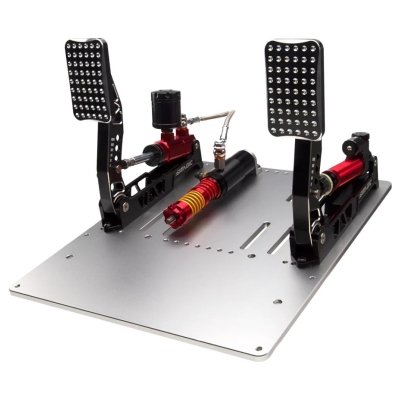 Simagic Crimson Edition Hydraulic (Dual) Pedal Set, 100 kg Load‑Cell, S311