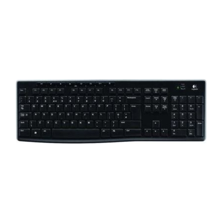 Logitech K270 Wireless Keyboard - BLACK - US INT'L - EER