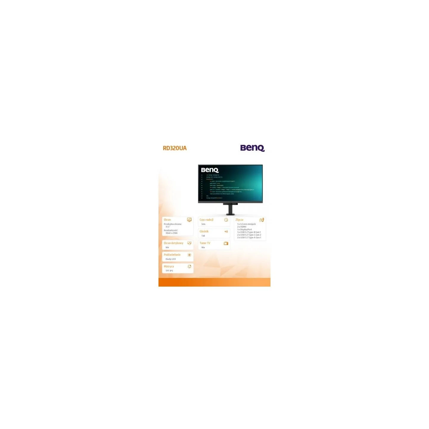 Benq RD320UA 31.5inch IPS 4K 400cd/m2
