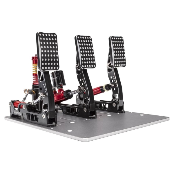 Simagic Crimson Edition, Hydraulic (Triple) Pedal Set, 100kg LoadCell, S309