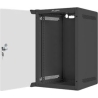 Lanberg | Rack cabinet 10" wall-mount 9U/280x310 (flat pack) with glass door | WF10-2309-10B | Black