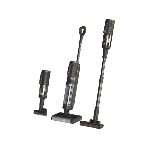 Aeno Cordless Transformer Vacuum Cleaner, Wet and Dry cleaning, 200W, 4000mAh; 14kPa; 21,6V, 2 rollers, autocleaning and drying