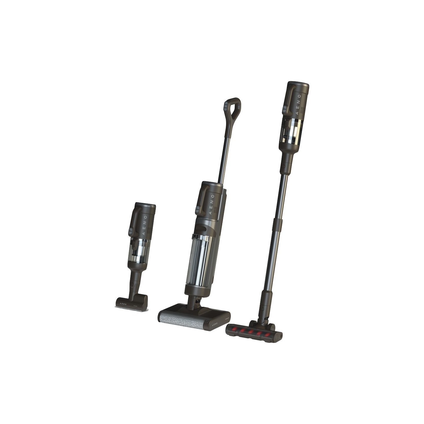 Aeno Cordless Transformer Vacuum Cleaner, Wet and Dry cleaning, 200W, 4000mAh; 14kPa; 21,6V, 2 rollers, autocleaning and drying