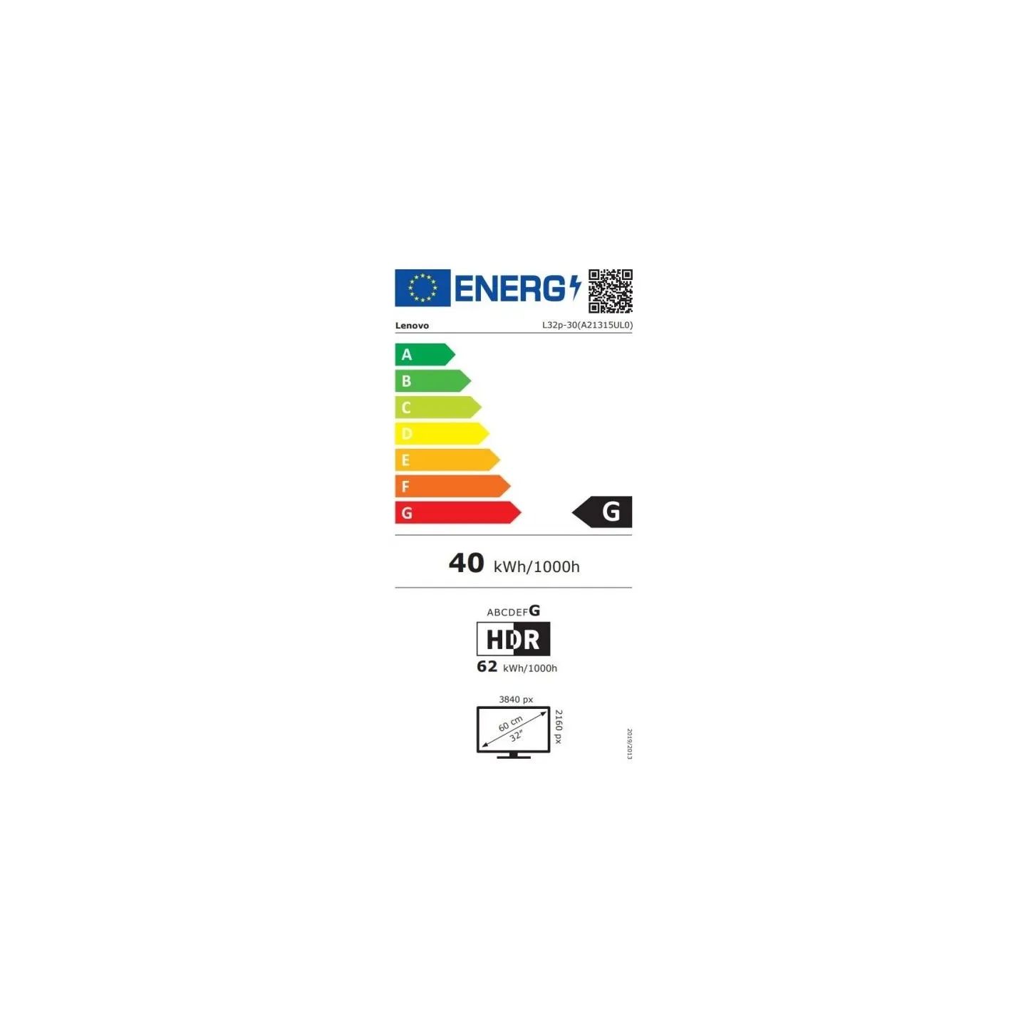 Lenovo L32P-30 31.5 UHD (3840X2160/ 350NITS/4MS/60HZ/USB TYPE-C GEN 1 (DP1.2 ALT MODE), HDMI, DP (3YEARS WARRANTY)