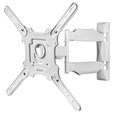 Onkron TV Wall Mount for 32-65” LED LCD Plasma Flat Screen Curved TVs up to 35 kg, White