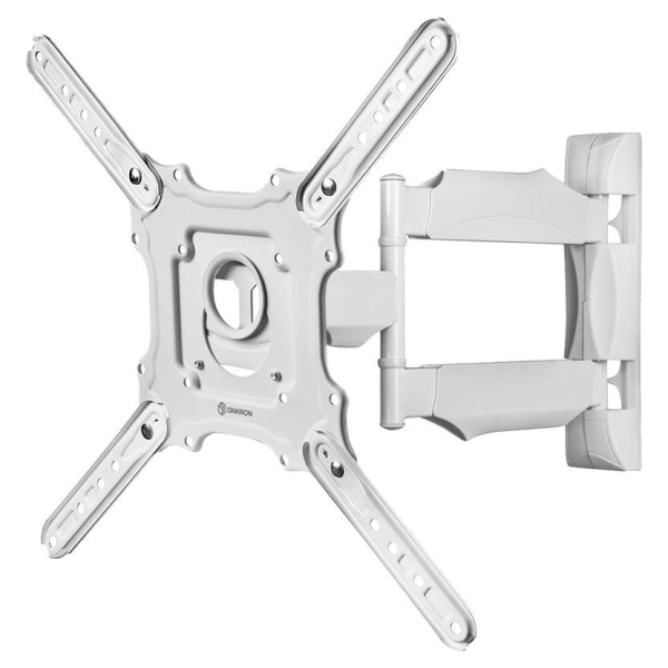 Onkron TV Wall Mount for 32-65” LED LCD Plasma Flat Screen Curved TVs up to 35 kg, White