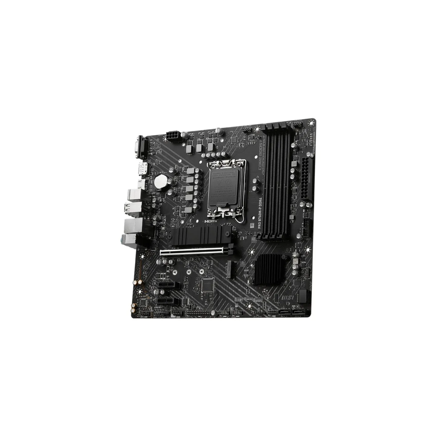 MSI | PRO B760M-P DDR4 | Processor family Intel | Processor socket  LGA1700 | DDR4 DIMM | Memory slots 4 | Supported hard disk d