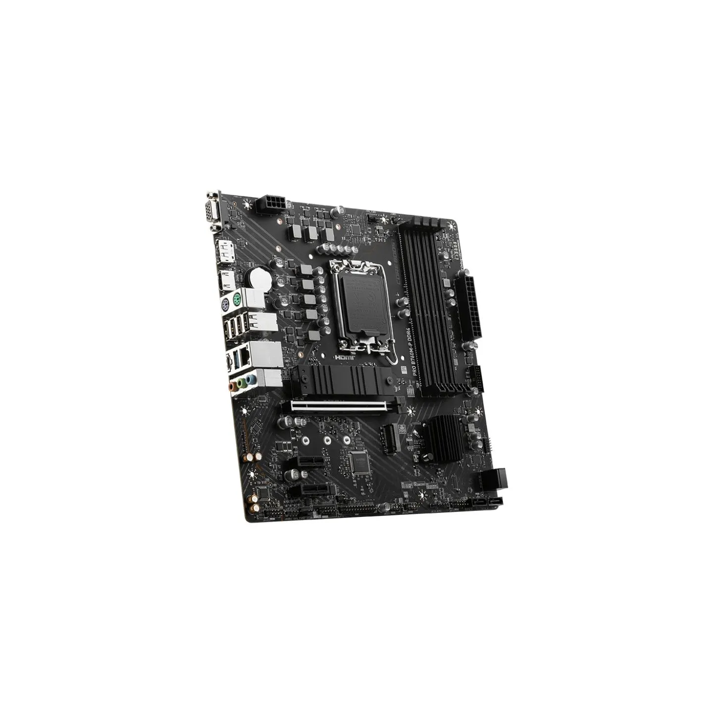 MSI | PRO B760M-P DDR4 | Processor family Intel | Processor socket  LGA1700 | DDR4 DIMM | Memory slots 4 | Supported hard disk d