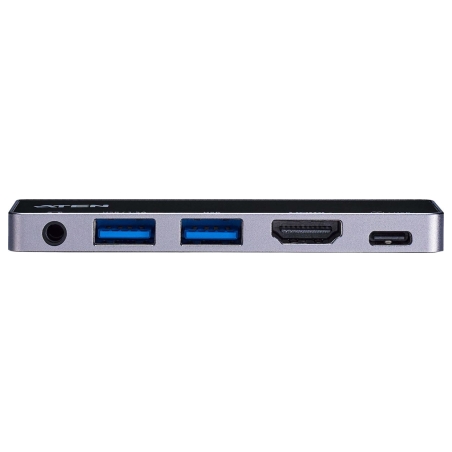 Aten UH3238 USB-C Travel Dock with Power Pass-Through | Aten | USB-C Travel Dock with Power Pass-Through | UH3238-AT | Dock