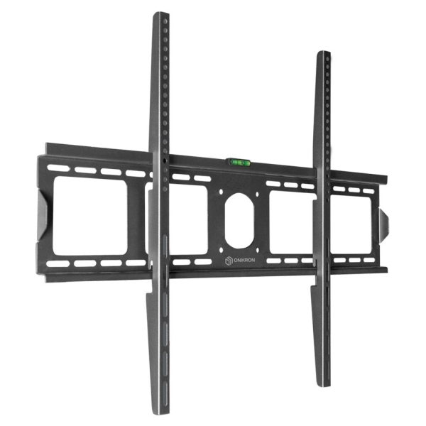 Onkron Fixed TV Wall Mount for 55 to 100-inch Flat Panel TVs Digital Panels 75 kg, Black