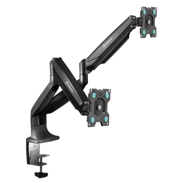 Onkron Dual Monitor Desk Mount Stand for 13 to 32-Inch LCD LED Monitors up to 9 kg, Black