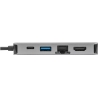 Targus USB-C SINGLE VIDEO 4K HDMI/VGA DOCK W\ 100W POWER PASS