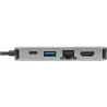Targus USB-C SINGLE VIDEO 4K HDMI/VGA DOCK W\ 100W POWER PASS