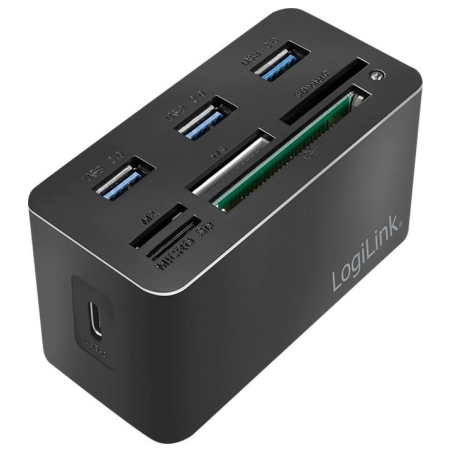 Logilink USB3.2 Gen 1 docking sta tion, 8-port, mini,blac