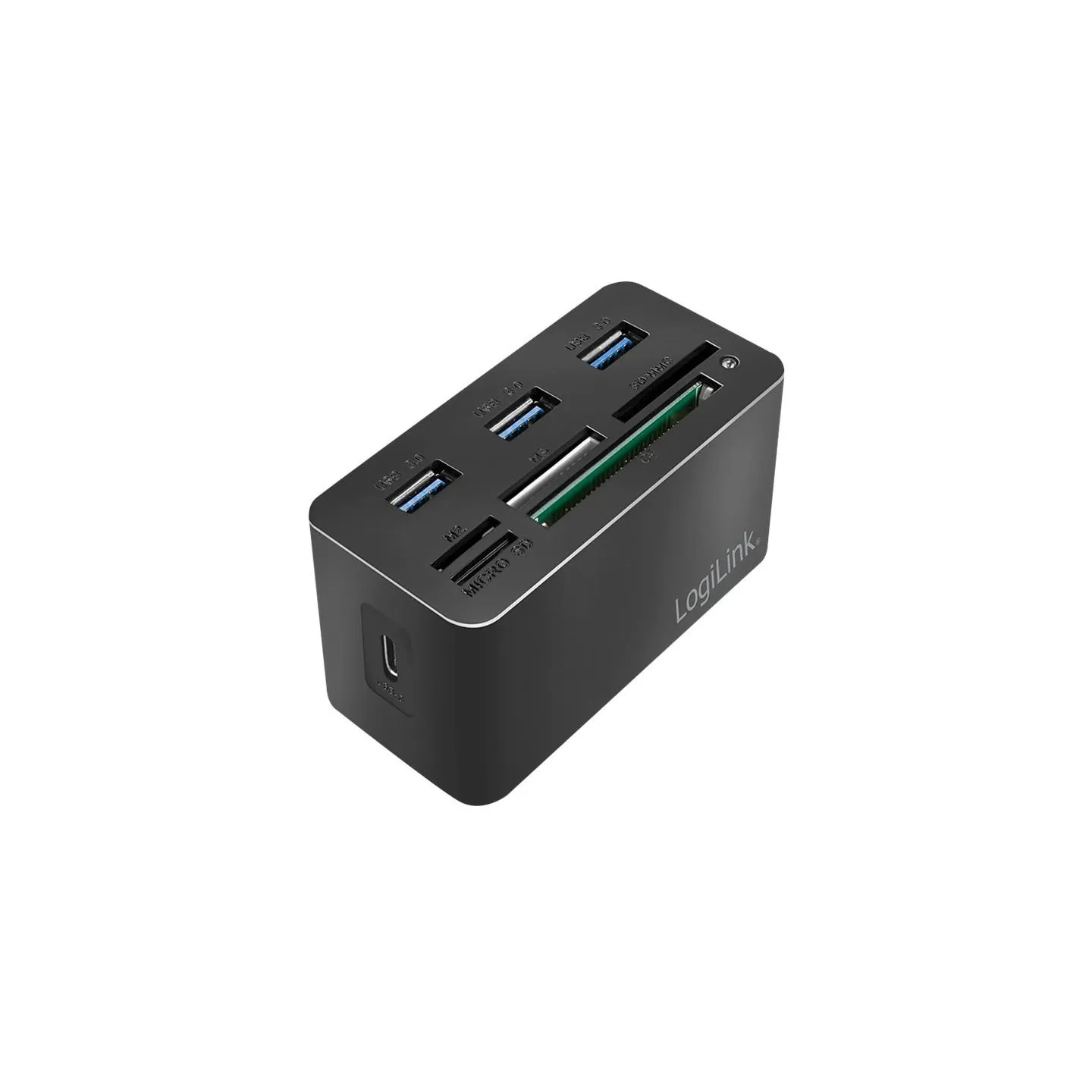 Logilink USB3.2 Gen 1 docking sta tion, 8-port, mini,blac