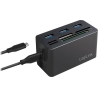 Logilink USB3.2 Gen 1 docking sta tion, 8-port, mini,blac