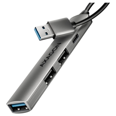 Axagon HUE-STA ALU STRIP USB-A 4 port hub