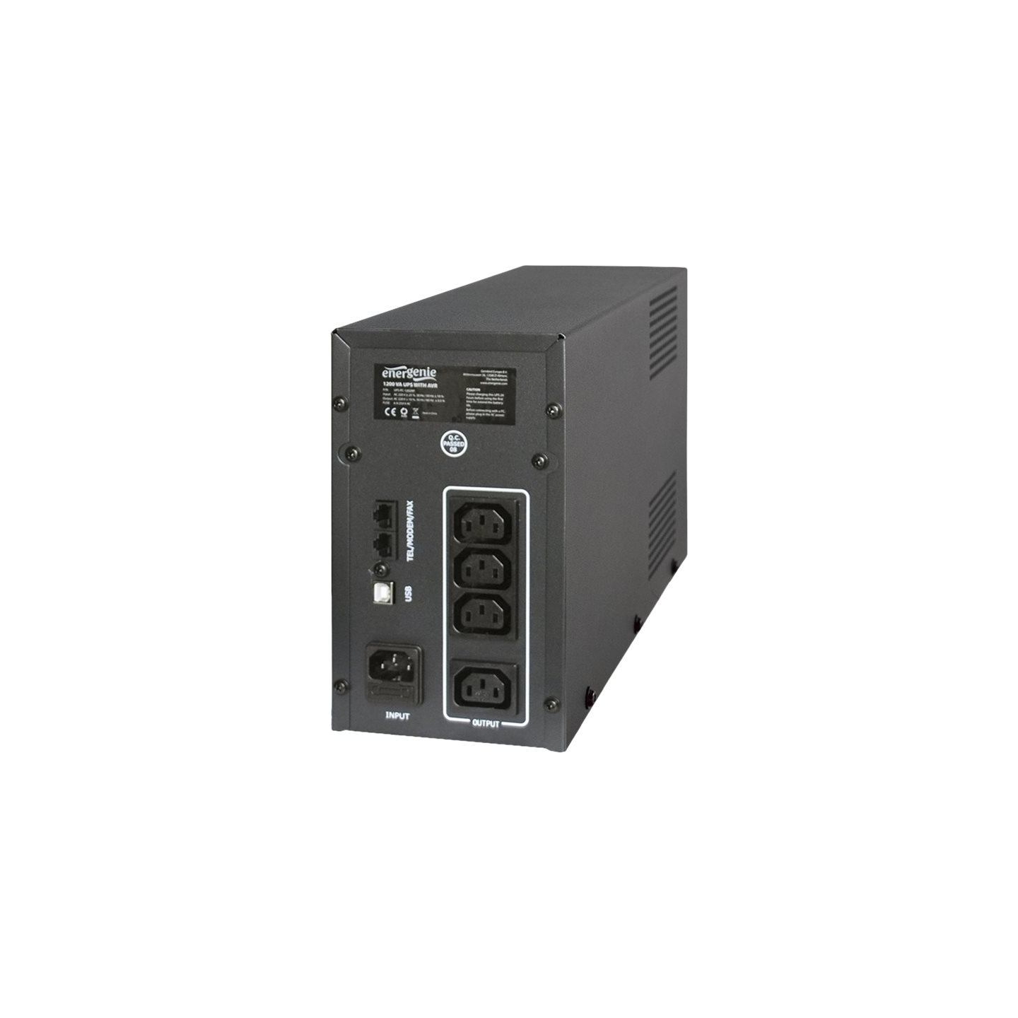 Energenie | UPS UPS-PC-1202AP | 1200 VA | 220 V | 220 V