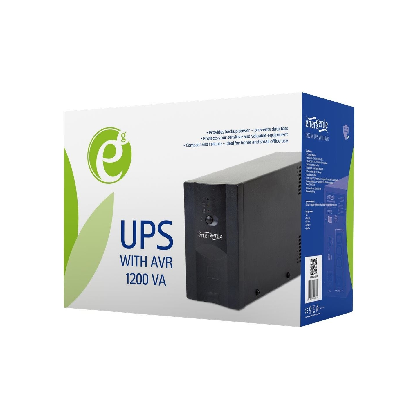 Energenie | UPS UPS-PC-1202AP | 1200 VA | 220 V | 220 V