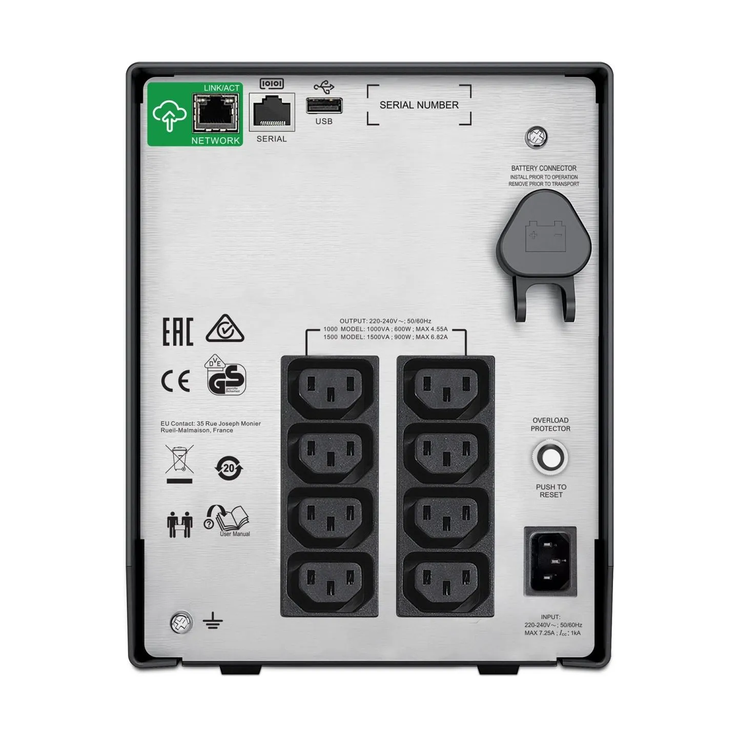 Schneider Electric APC Smart-UPS C | SMC1000IC | 1000 VA | 600 W
