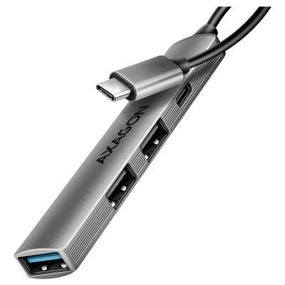 Axagon HUE-STC ALU STRIP USB-C 4 port hub
