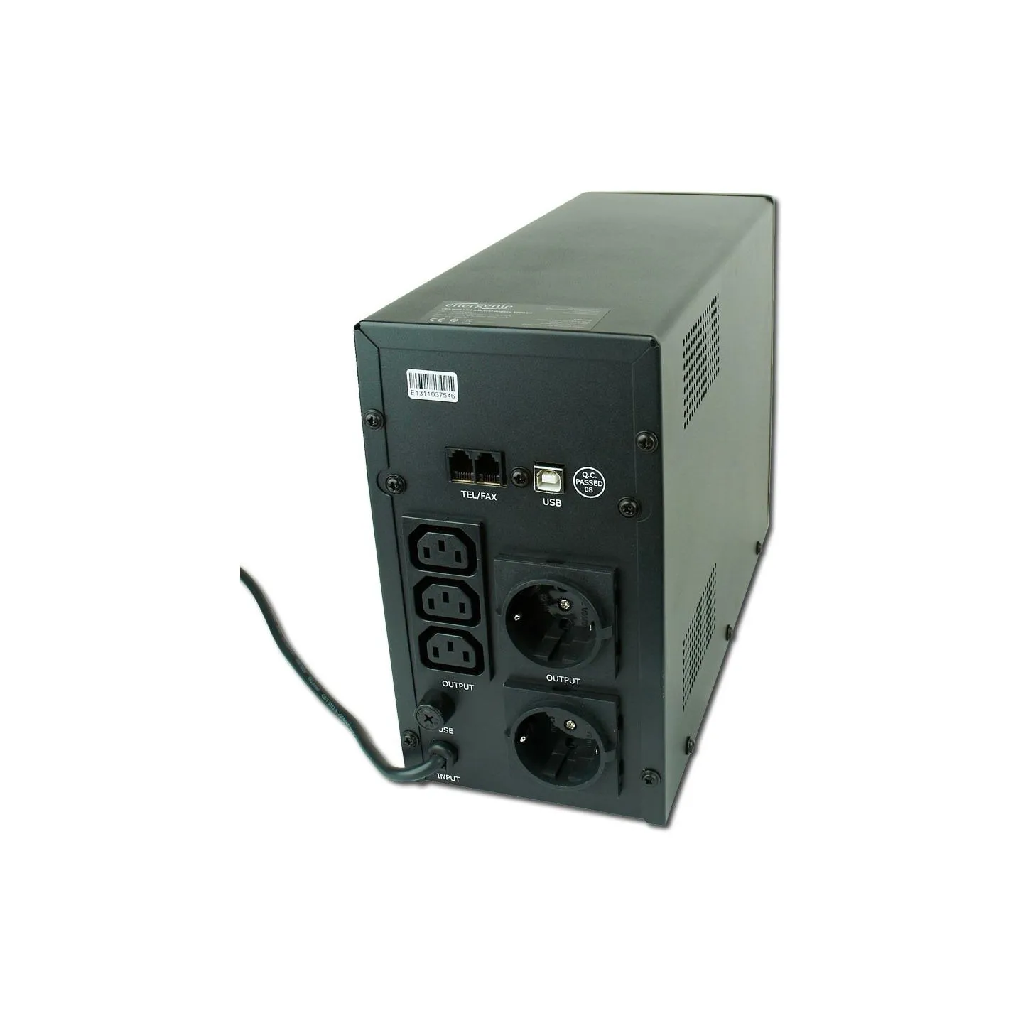Energenie | UPS with USB and LCD display, Black | 1200 VA