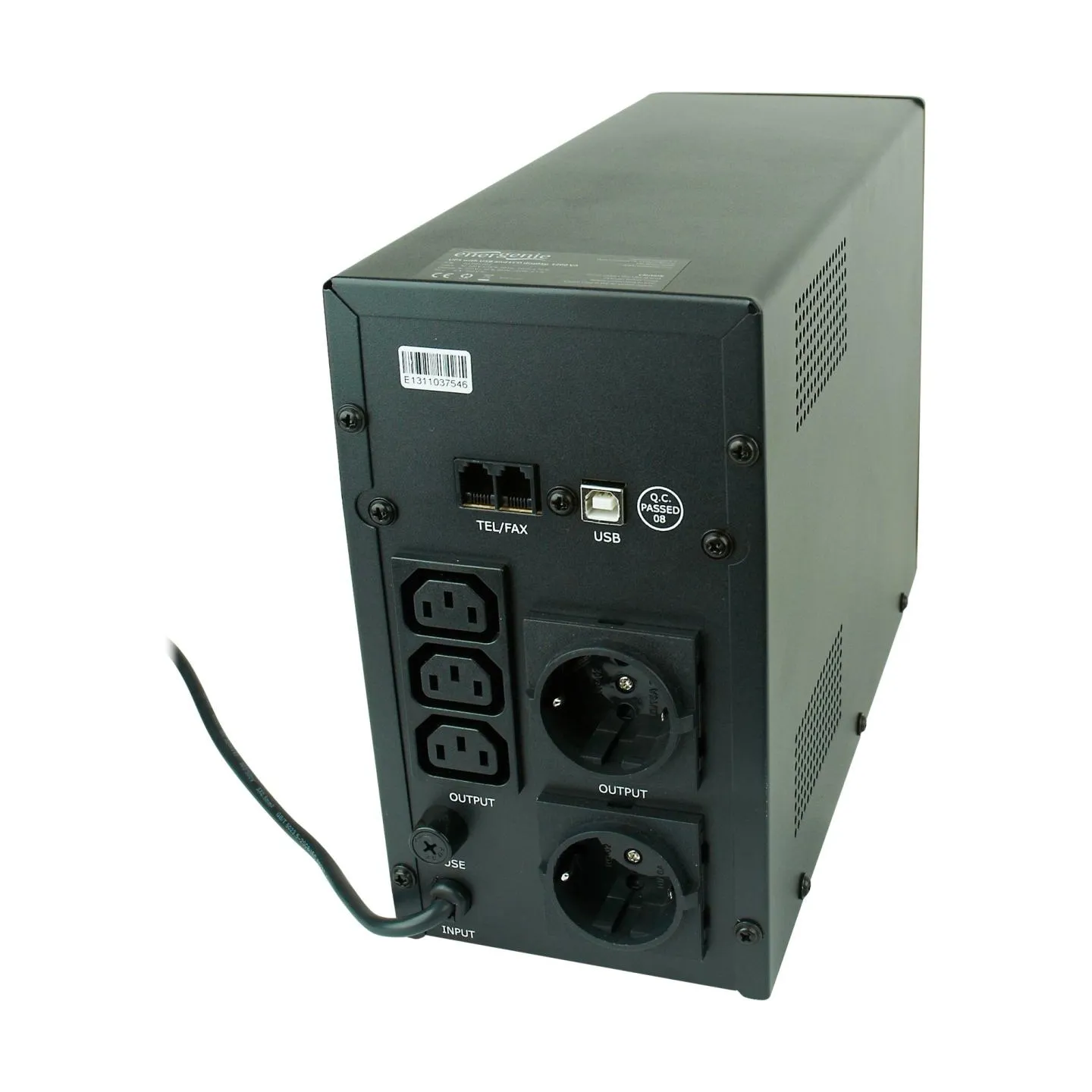 Energenie | UPS with USB and LCD display, Black | 1200 VA