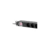 Lanberg Power Distribution unit (PDU) 19" 1U 16A 2m 8X Schuko oulets | PDU-08F-0200-BK