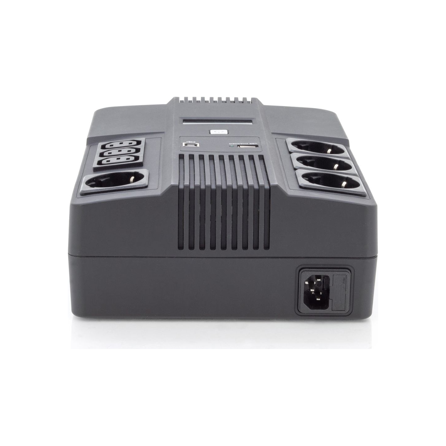 Digitus | All-in-One UPS | All-in-One UPS, 600VA/360W, LED 12V/7Ah x1, 4x CEE 7/7,3x IEC C13, USB, RJ45 | 600 VA | 360 W