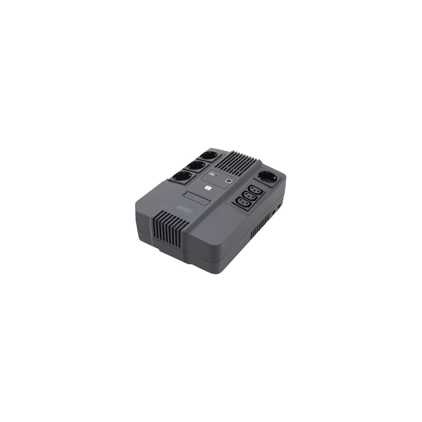 Digitus | All-in-One UPS | All-in-One UPS, 600VA/360W, LED 12V/7Ah x1, 4x CEE 7/7,3x IEC C13, USB, RJ45 | 600 VA | 360 W