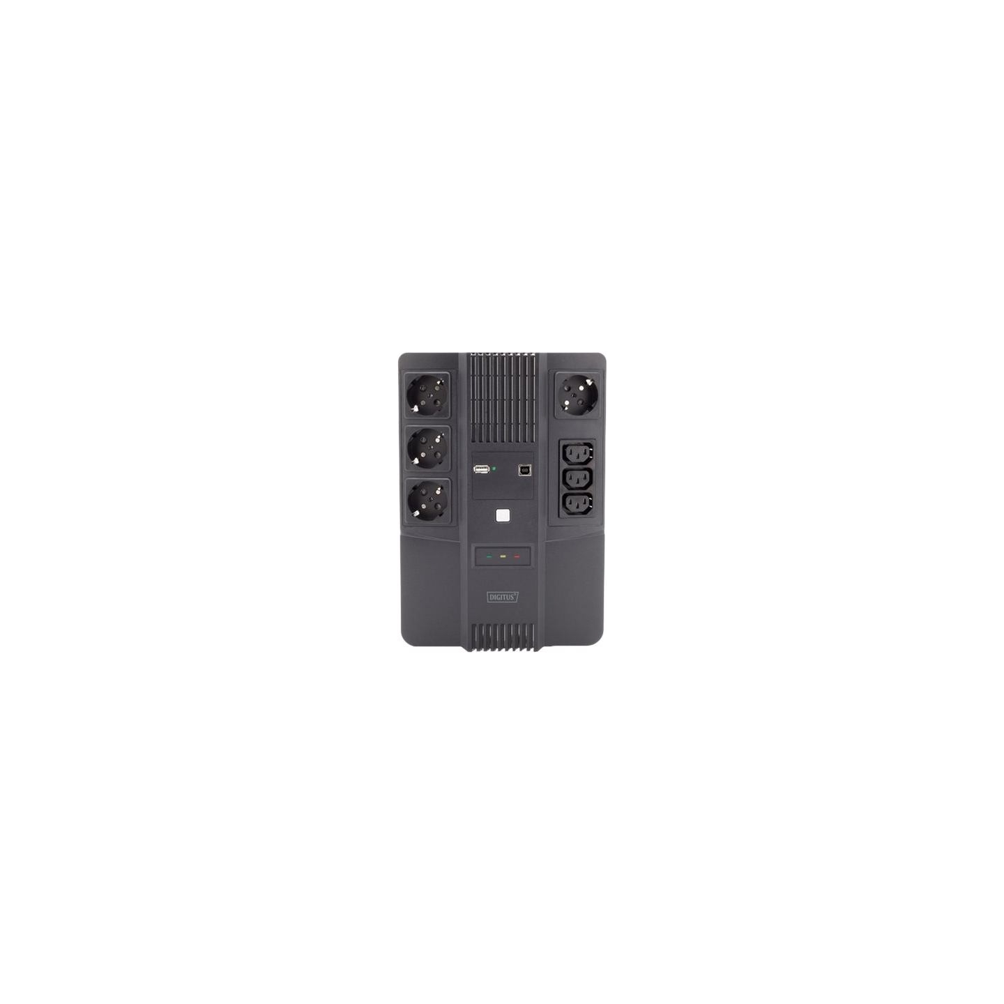 Digitus | All-in-One UPS | All-in-One UPS, 600VA/360W, LED 12V/7Ah x1, 4x CEE 7/7,3x IEC C13, USB, RJ45 | 600 VA | 360 W