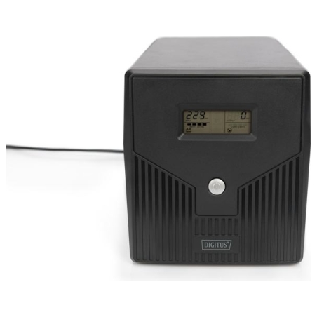 Digitus | Line-Interactive UPS | Line-Interactive UPS DN-170074, 1000VA, 600W, 2x 12V/7Ah battery, 4x CEE 7/7 outlet, 2x RJ45, 1