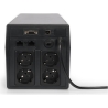 Digitus | Line-Interactive UPS | Line-Interactive UPS DN-170074, 1000VA, 600W, 2x 12V/7Ah battery, 4x CEE 7/7 outlet, 2x RJ45, 1