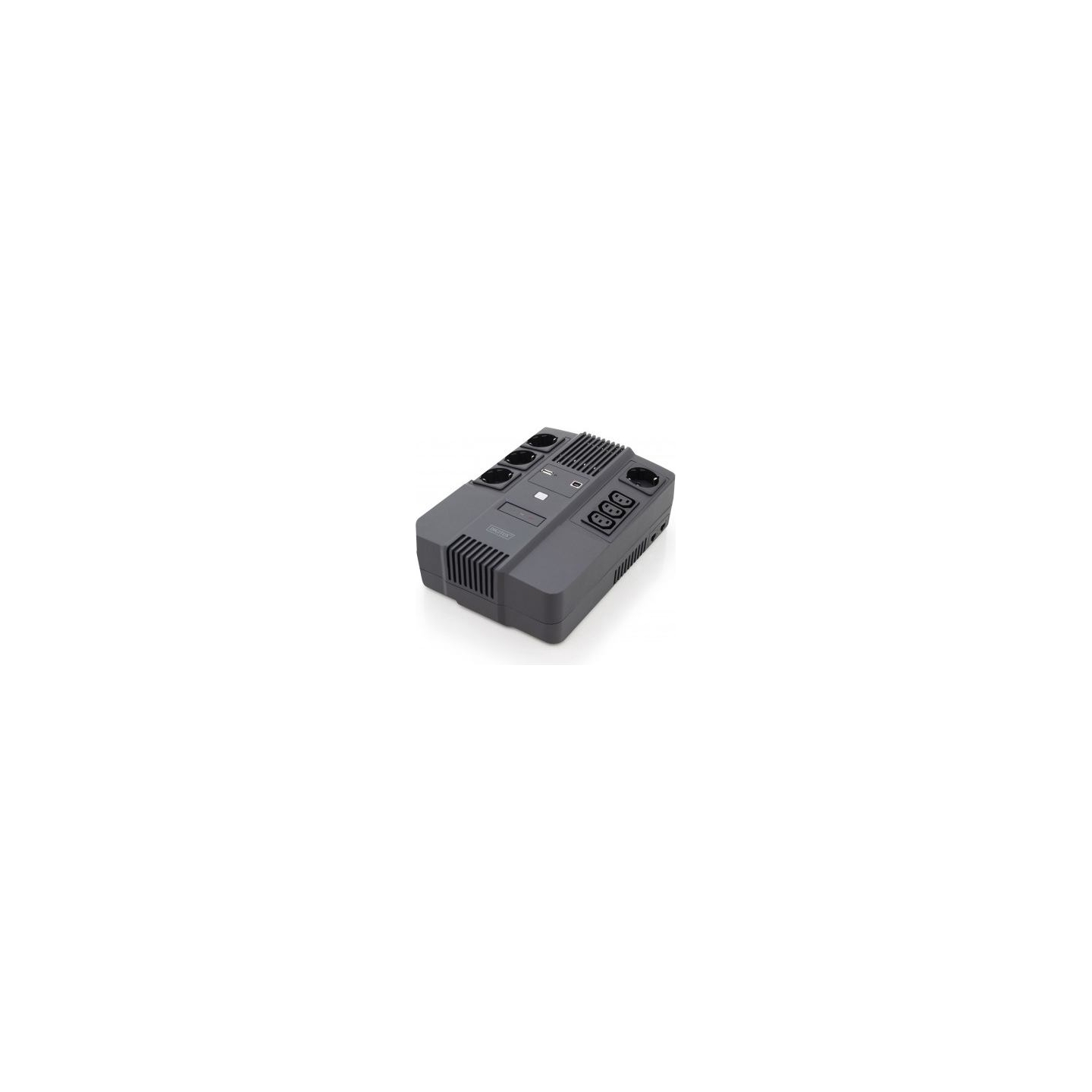 Digitus | All-in-One UPS | All-in-One UPS, 800VA/480W, LED 12V/9Ah x1, 4x CEE 7/7,3x IEC C13, USB, RJ45 | 800 VA | 480 W