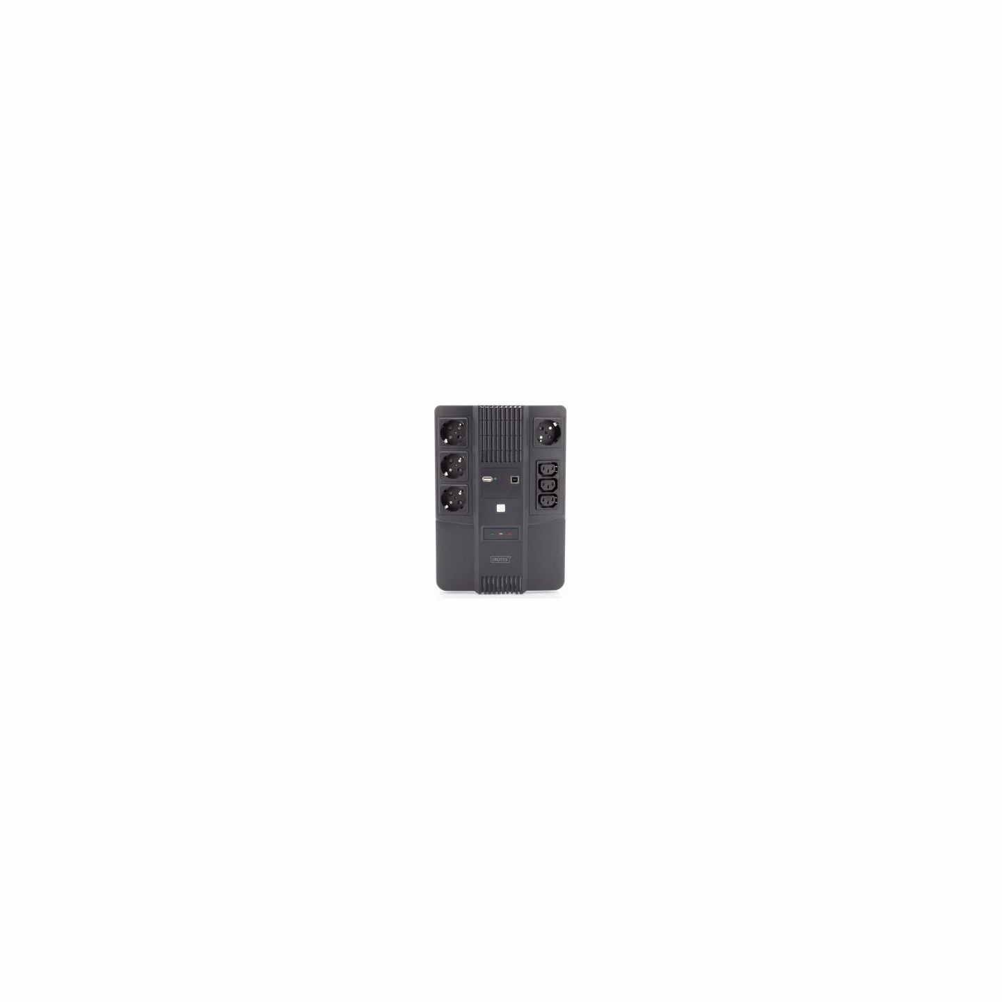 Digitus | All-in-One UPS | All-in-One UPS, 800VA/480W, LED 12V/9Ah x1, 4x CEE 7/7,3x IEC C13, USB, RJ45 | 800 VA | 480 W