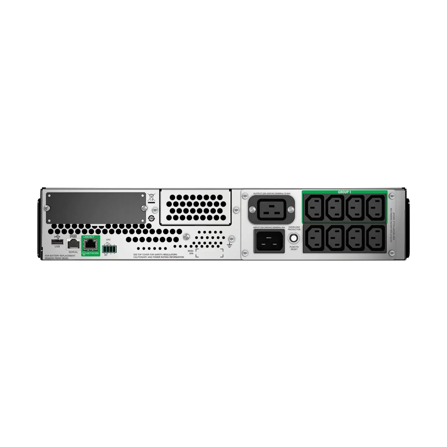 Schneider Electric Smart-UPS, Rackmount 2U, SmartConnect port + SmartSlot, AVR, LCD | SMT3000RMI2UC | 3000 VA | 2700 W