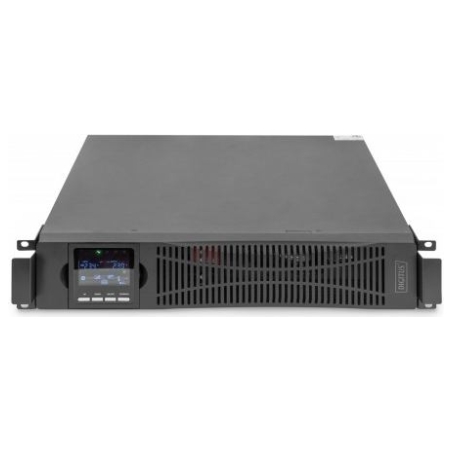 Digitus OnLine UPS, rack/tower, 1500VA, 1500W, LCD, 8 x C13, 1 x C19, RS-232, USB, RJ45, SNMP card (optional), relay card (optio