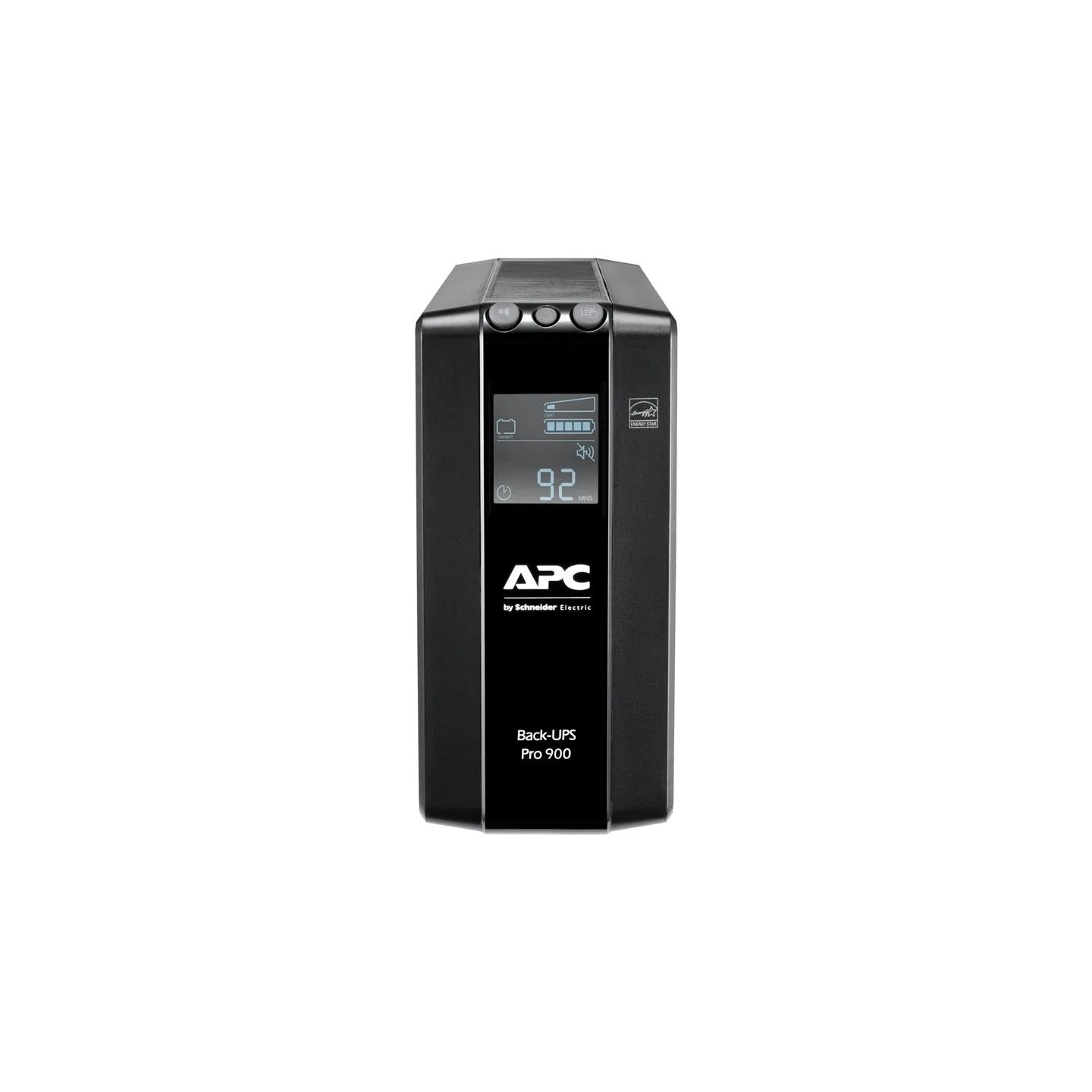 Schneider Electric APC Back-UPS Pro, Tower, 6x IEC C13 outlets, AVR, LCD, user-replaceable battery | BR900MI | 900 VA | 540 W | 
