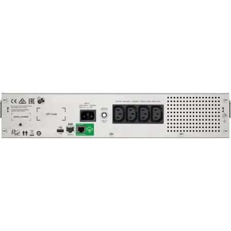 Schneider Electric APC Smart-UPS C, Rackmount 2U, 4x IEC C13 outlets, SmartConnect port, USB and serial communication, AVR, grap
