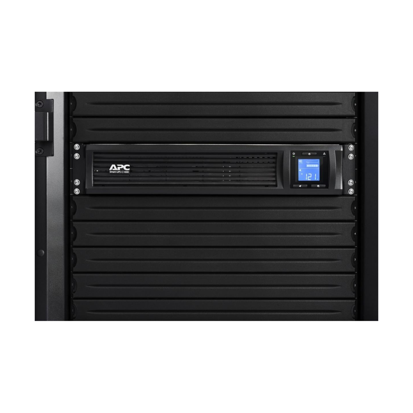 Schneider Electric APC Smart-UPS C, Rackmount 2U, 4x IEC C13 outlets, SmartConnect port, USB and serial communication, AVR, grap