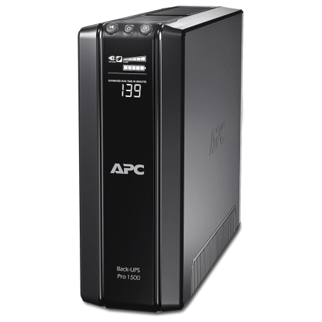 Schneider Electric APC Back-UPS Pro, Tower, 10x IEC C13 outlets, AVR, LCD, user-replaceable battery | BR1500GI | 1500 VA | 865 W