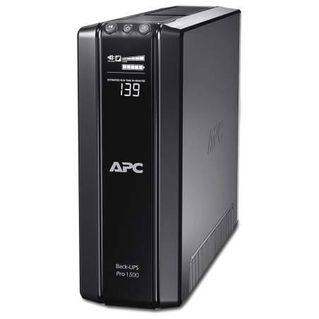 Schneider Electric APC Back-UPS Pro, Tower, 10x IEC C13 outlets, AVR, LCD, user-replaceable battery | BR1500GI | 1500 VA | 865 W