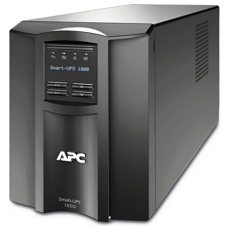 Schneider Electric APC Smart-UPS, Tower, 8x IEC C13 outlets, SmartConnect Port+SmartSlot, AVR, LCD | SMT1000IC | 1000 VA | 700 W